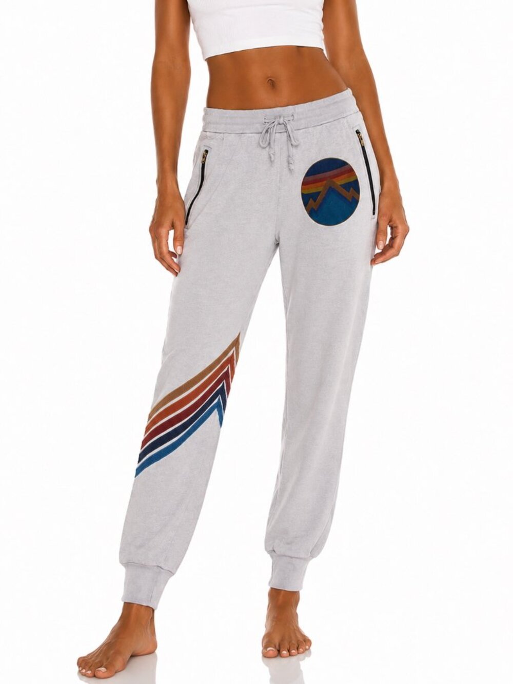Aviator Nation Vintage Zippered Pocket Joggers Medium 14" Waist